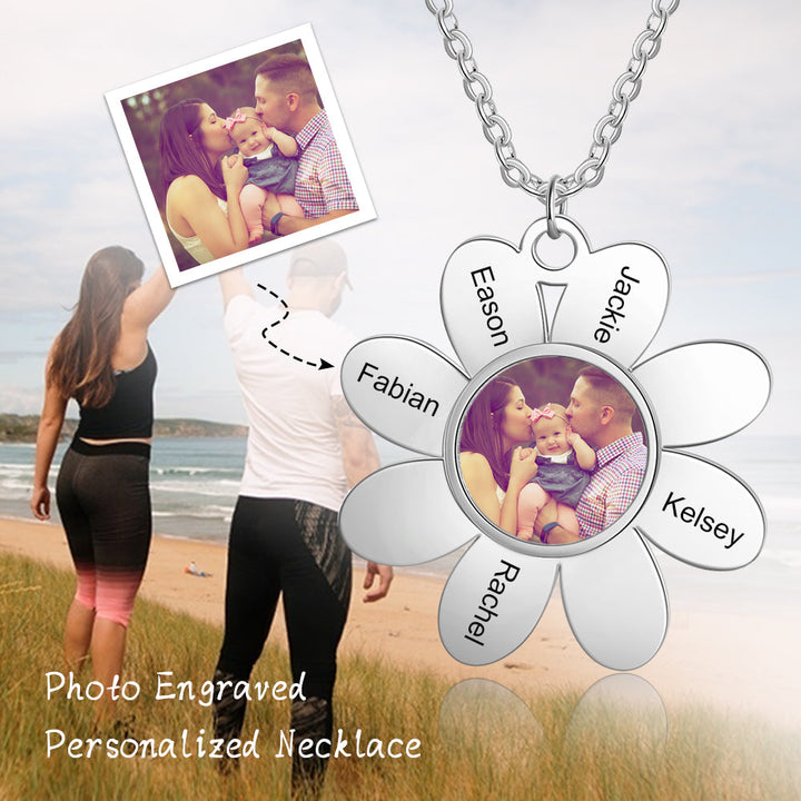 custom photo necklace for mom