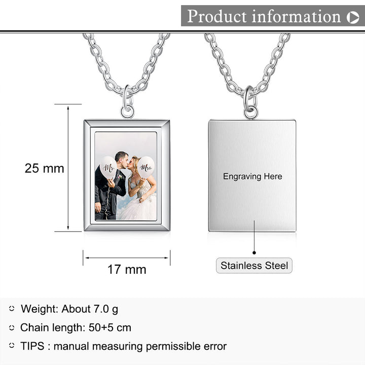 custom photo necklace for her