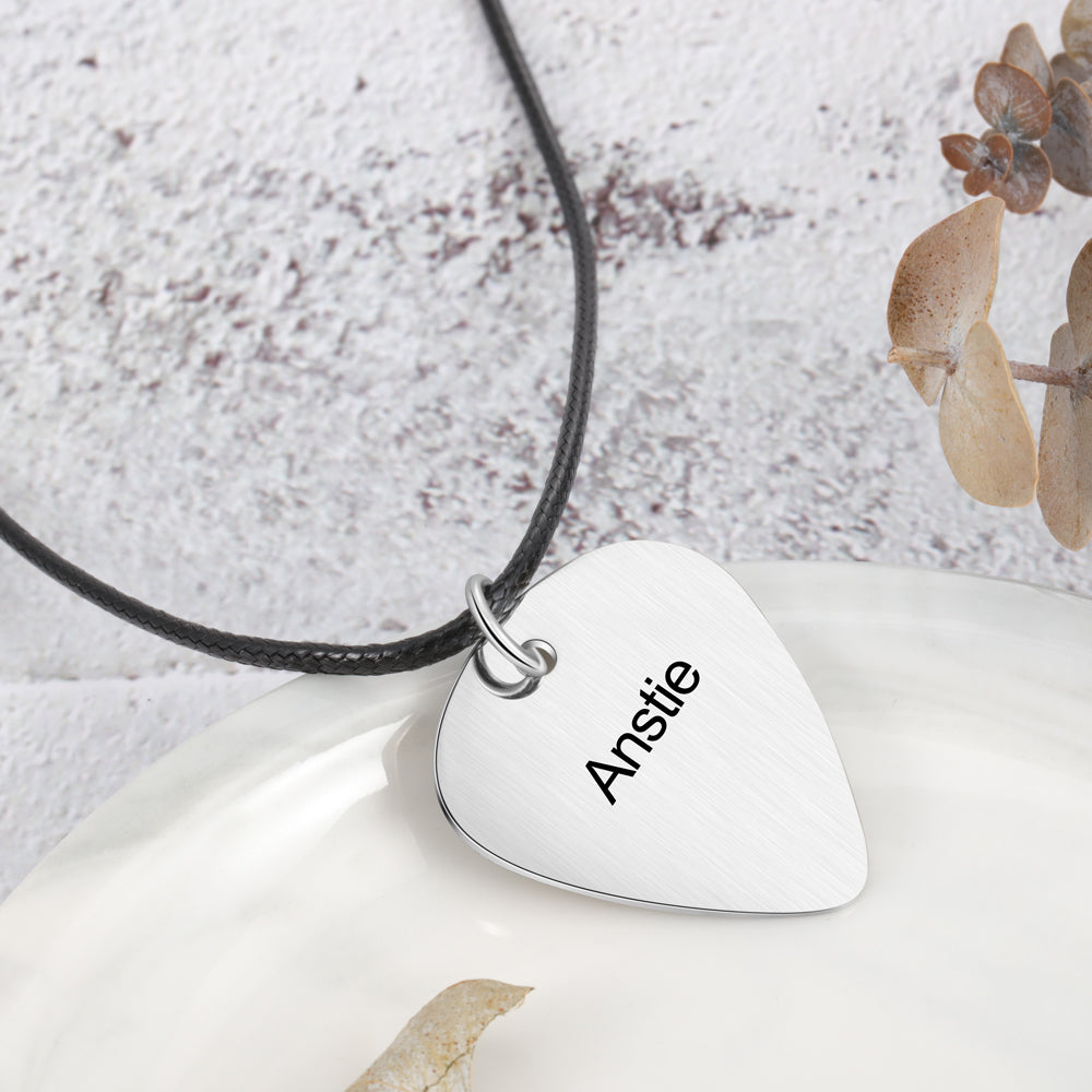 custom cable photo necklace for men