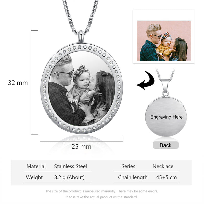 custom photo necklace