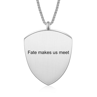 Personalized Sterling Silver Photo Necklace With Engraving