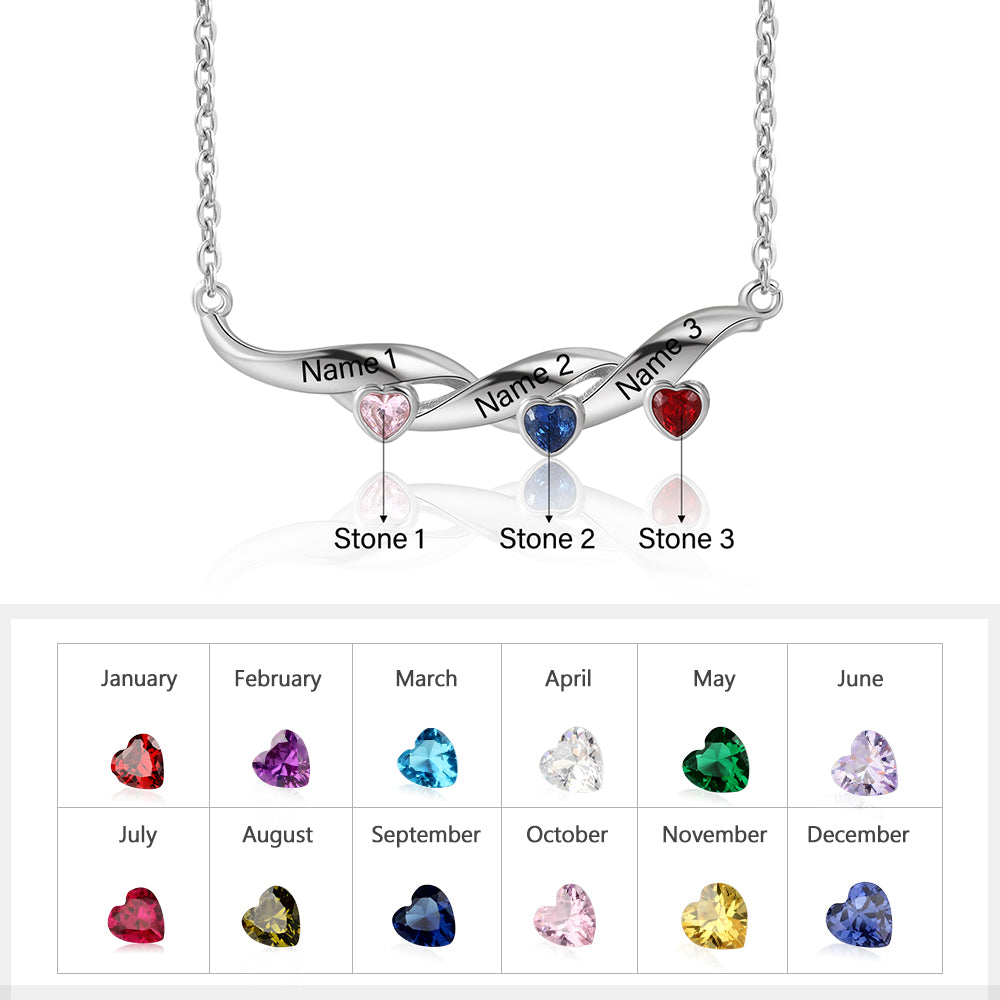 Kids Name Necklace - Custom Multi Name Necklace For Mom