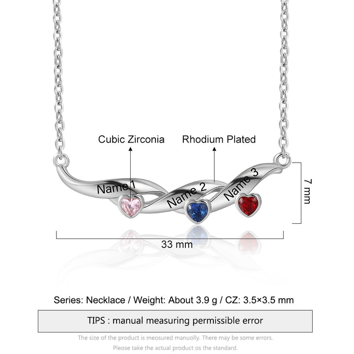Kids Name Necklace - Custom Multi Name Necklace For Mom