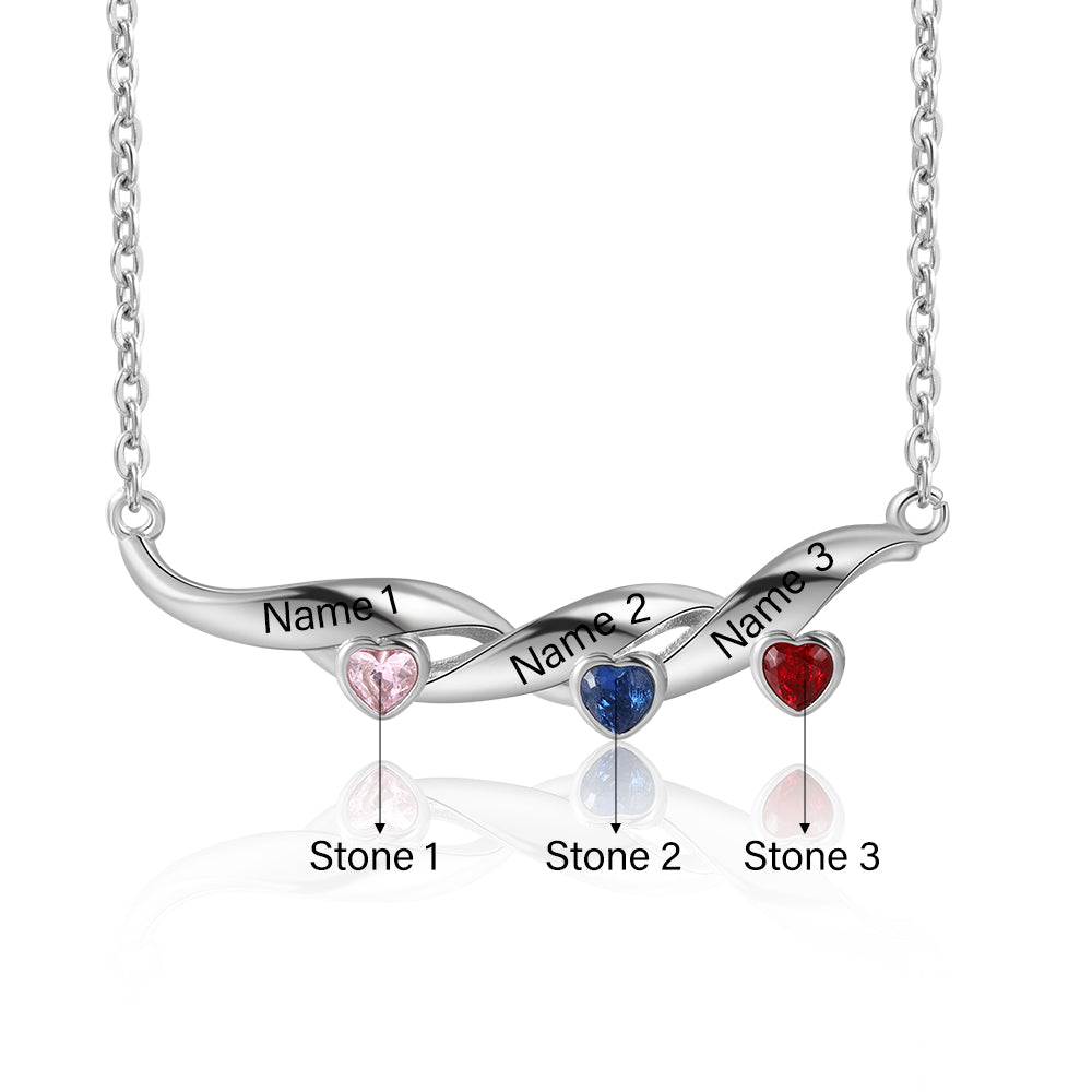 Kids Name Necklace - Custom Multi Name Necklace For Mom