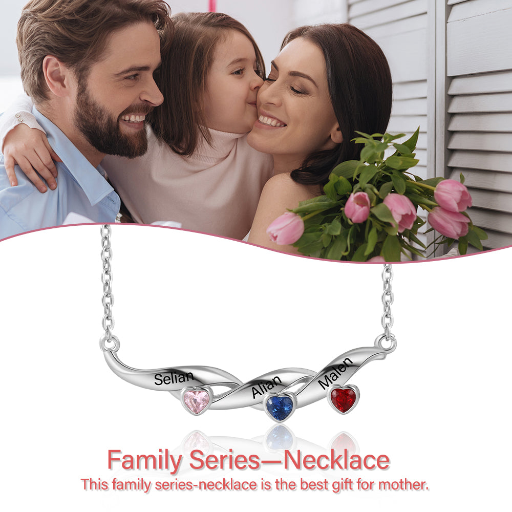 Kids Name Necklace - Custom Multi Name Necklace For Mom