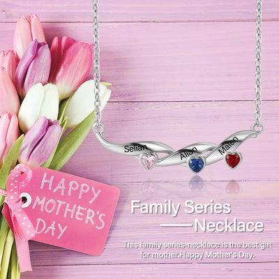 Kids Name Necklace - Custom Multi Name Necklace For Mom