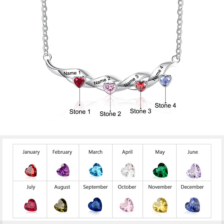 Kids Name Necklace - Custom Multi Name Necklace For Mom