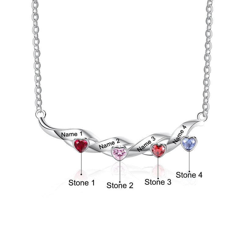 Kids Name Necklace - Custom Multi Name Necklace For Mom