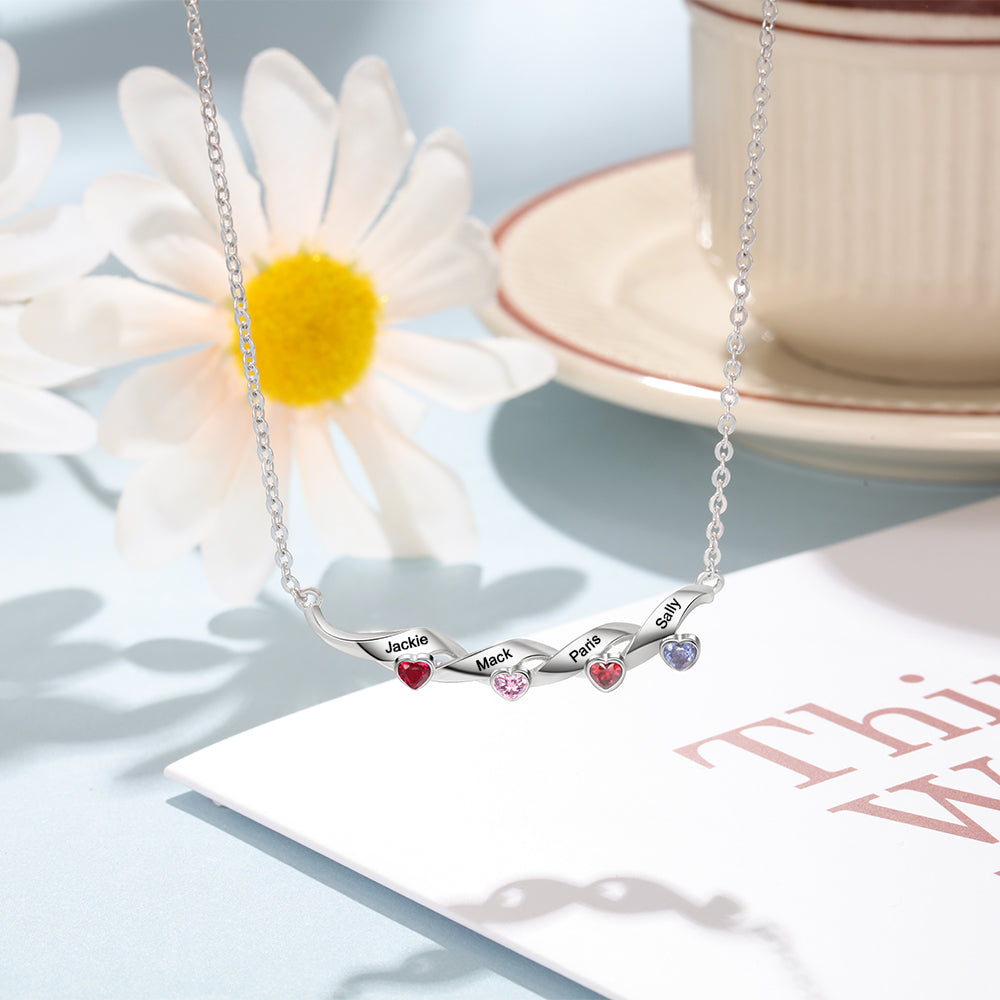 Kids Name Necklace - Custom Multi Name Necklace For Mom