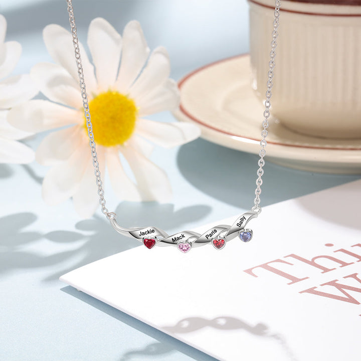 Kids Name Necklace - Custom Multi Name Necklace For Mom