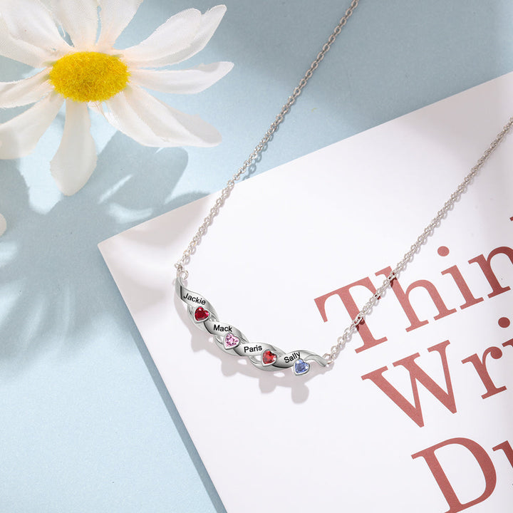 Kids Name Necklace - Custom Multi Name Necklace For Mom