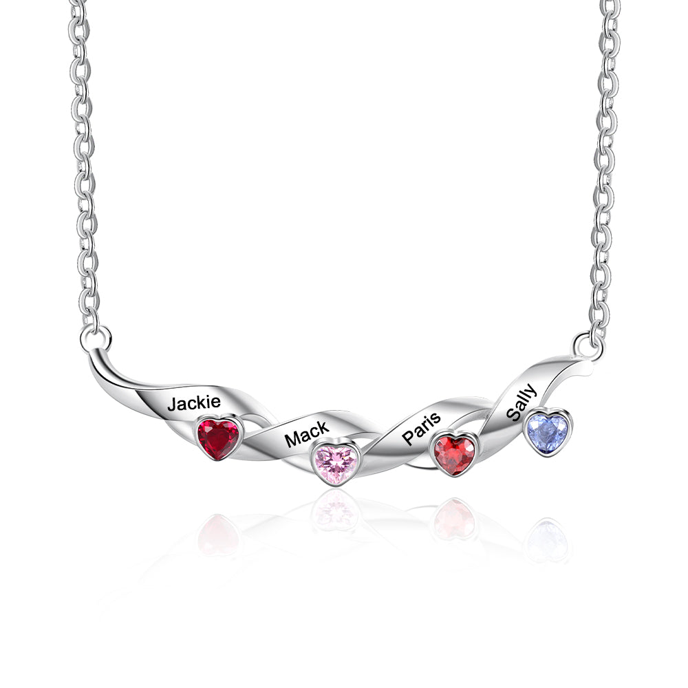 Kids Name Necklace - Custom Multi Name Necklace For Mom