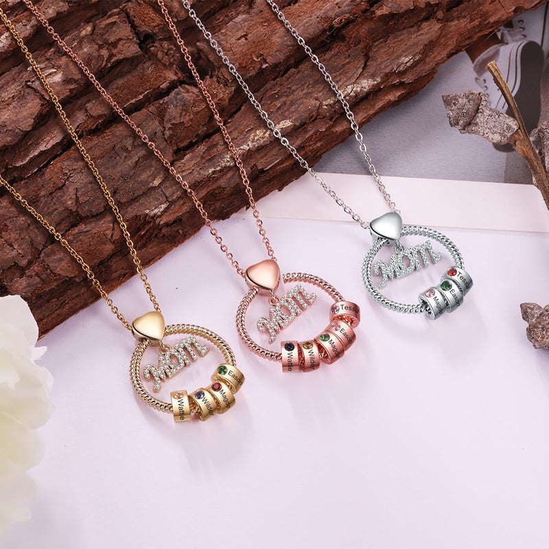 Custom Mom Name Necklace For Mom - Best Mother&