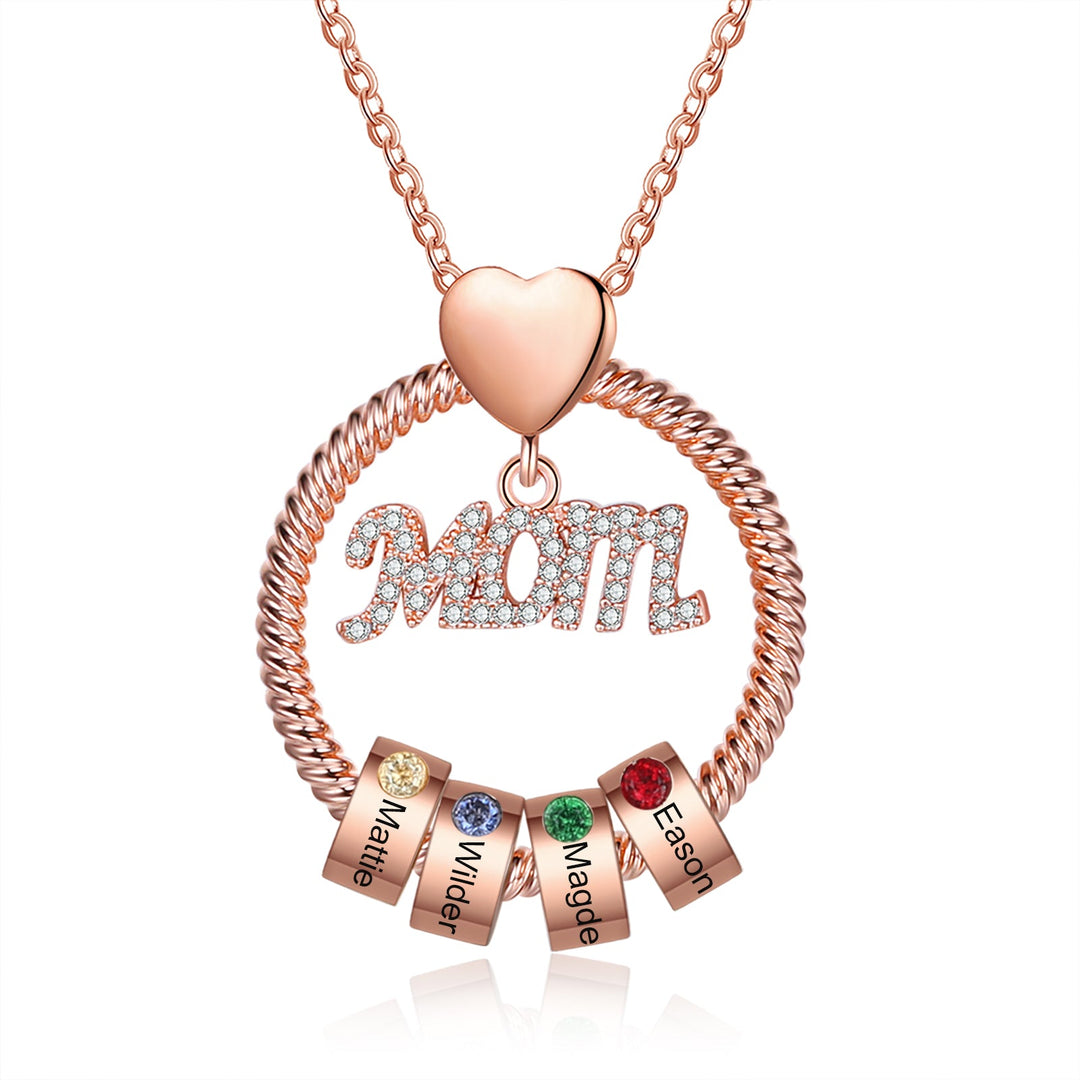 Custom Mom Name Necklace For Mom - Best Mother's Day Gift For Mom