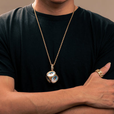 Multiple Photo Necklace-Hip Hop Jewelry-Men's Necklaces