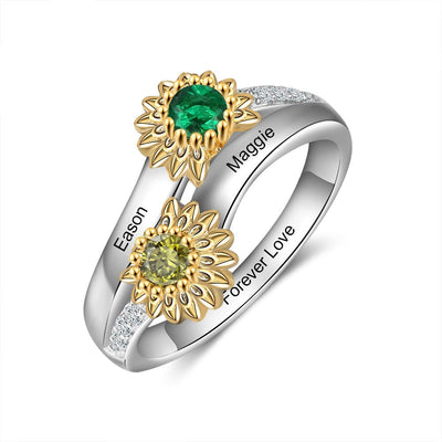 Birthstone Rings- Rings With Names And Birthstones