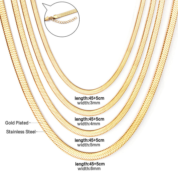 Herringbone Chain- Engraved Herringbone Chain- Custom Chains- Snake Chain