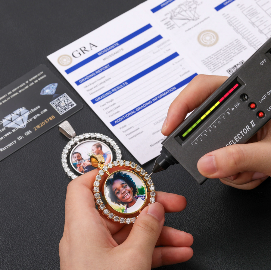 moissanite custom pendant