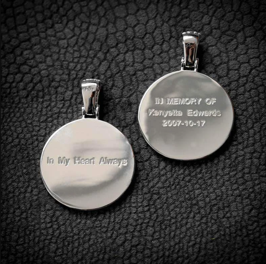Personalized Memory Medallion- Necklace With Picture Inside