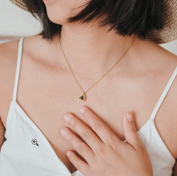 Projection Necklace-Heart Necklace