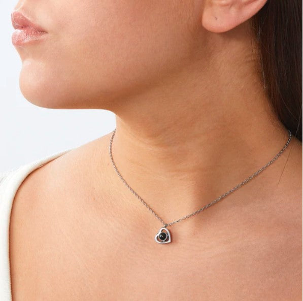 Projection Necklace-Heart Necklace