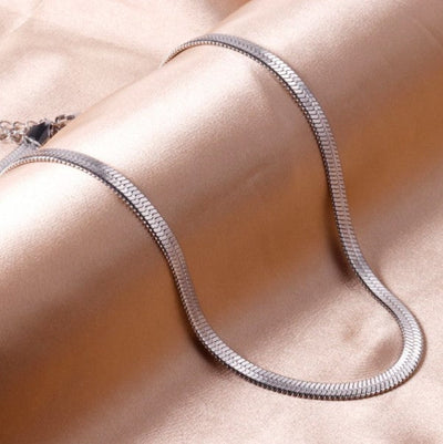 Herringbone Chain- Engraved Herringbone Chain- Custom Chains- Snake Chain