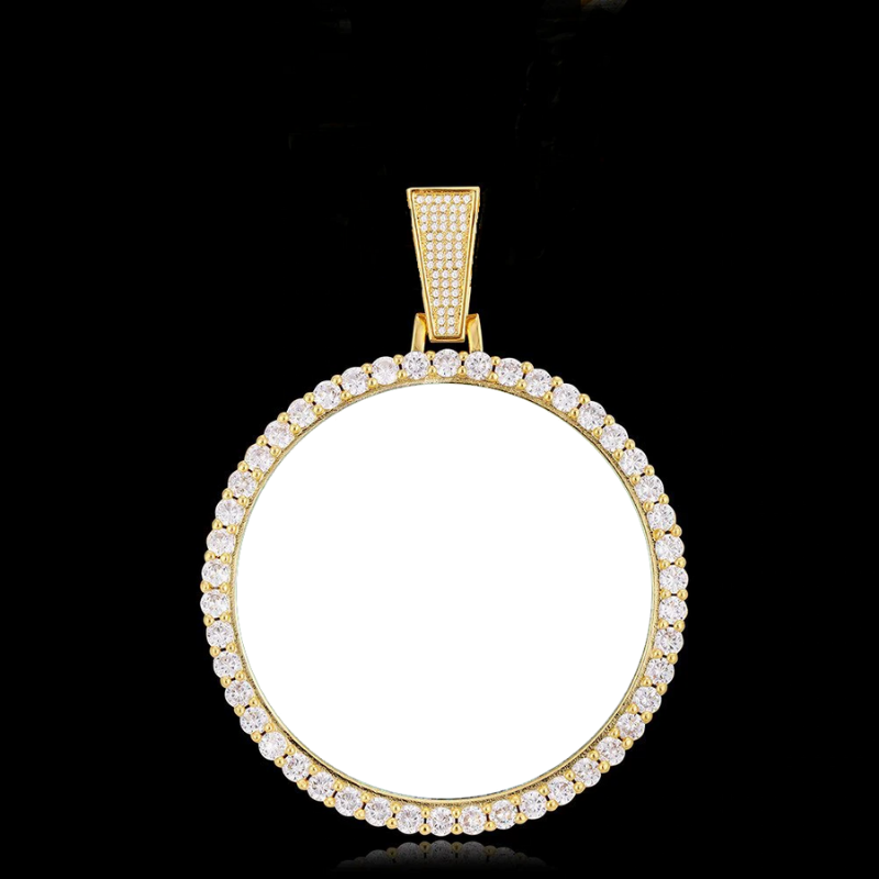 Custom gold medallion necklace Clearance