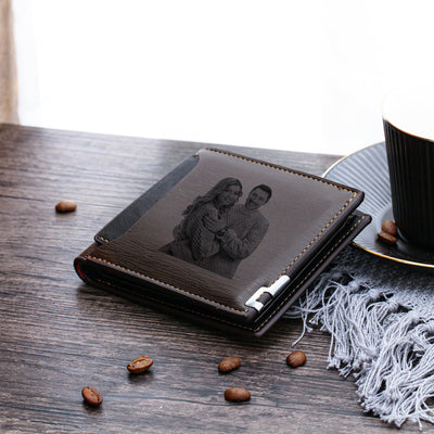 Personalized Mens  Wallet- Custom Leather Wallet Gift For Men