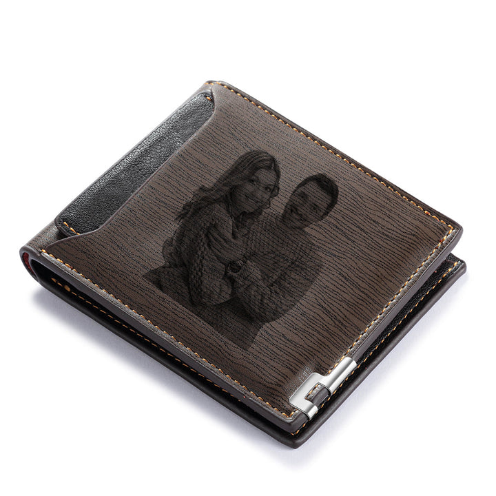 Personalized Mens  Wallet- Custom Leather Wallet Gift For Men