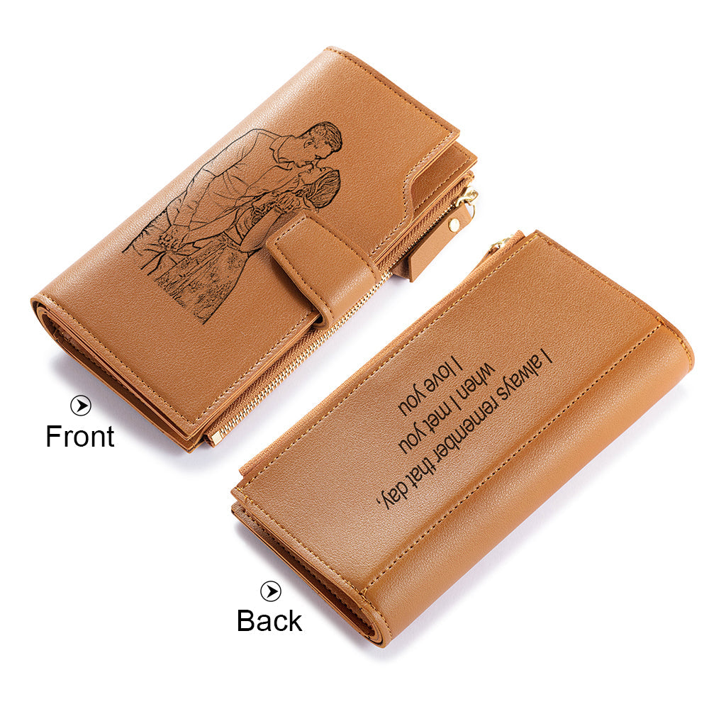 Personalized Picture Wallet Mens Gift