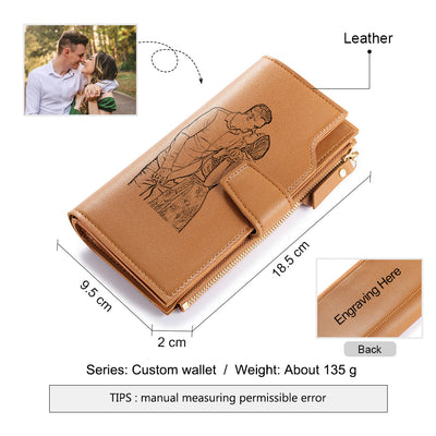 Personalized Picture Wallet Mens Gift