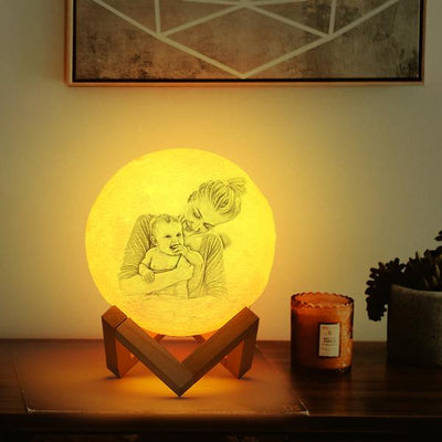 3D Custom Photo Engraving Moon Light The Best Christmas Gifts For Dad