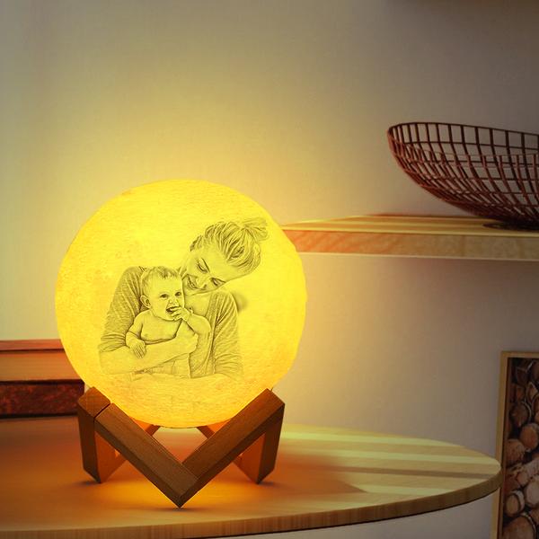 3D Custom Photo Engraving Moon Light The Best Christmas Gifts For Dad