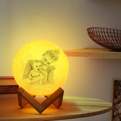 3D Custom Photo Engraving Moon Light The Best Christmas Gifts For Mom