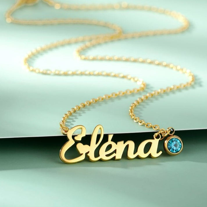 Customized Name Necklaces With Birthstone