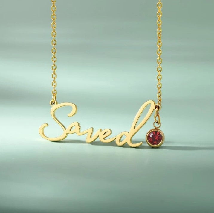 Customized Name Necklaces With Birthstone
