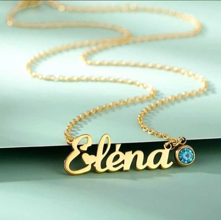 Customized Name Necklaces With Birthstone