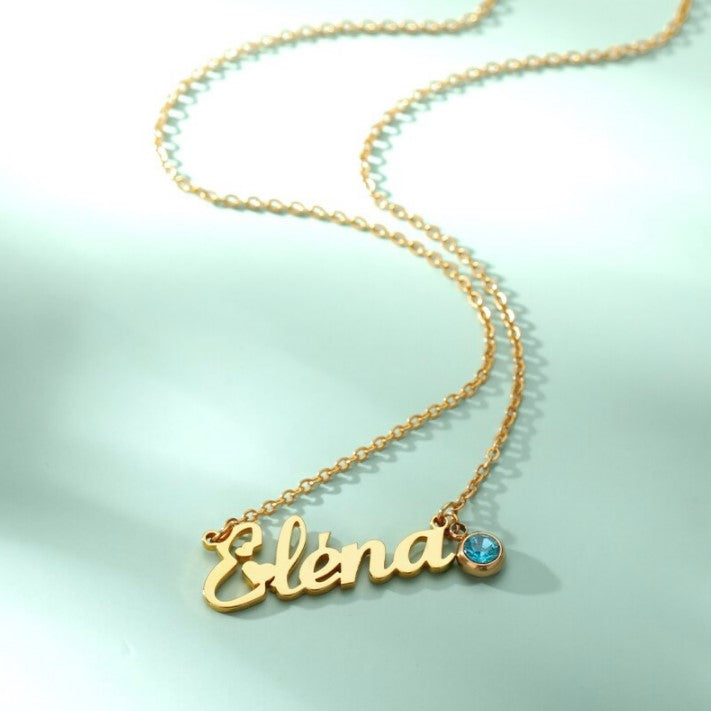 Customized Name Necklaces With Birthstone