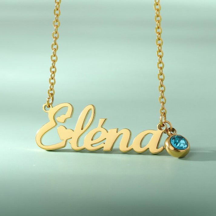 Customized Name Necklaces With Birthstone