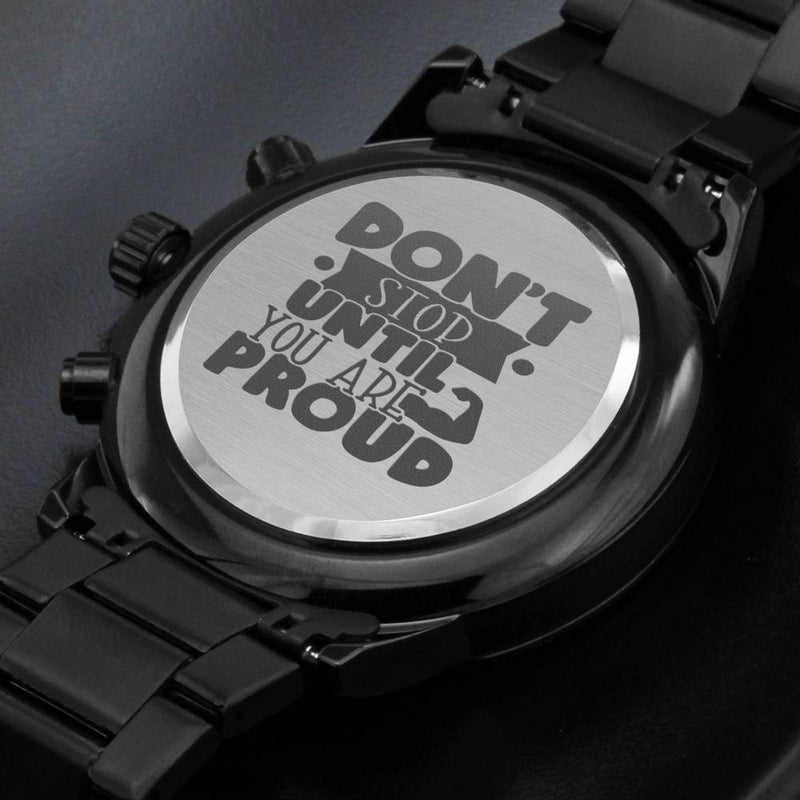 Motivational Quote Watch For men- "don&