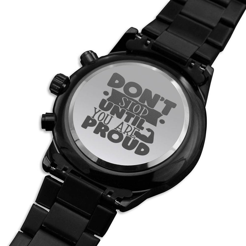 Motivational Quote Watch For men- "don&