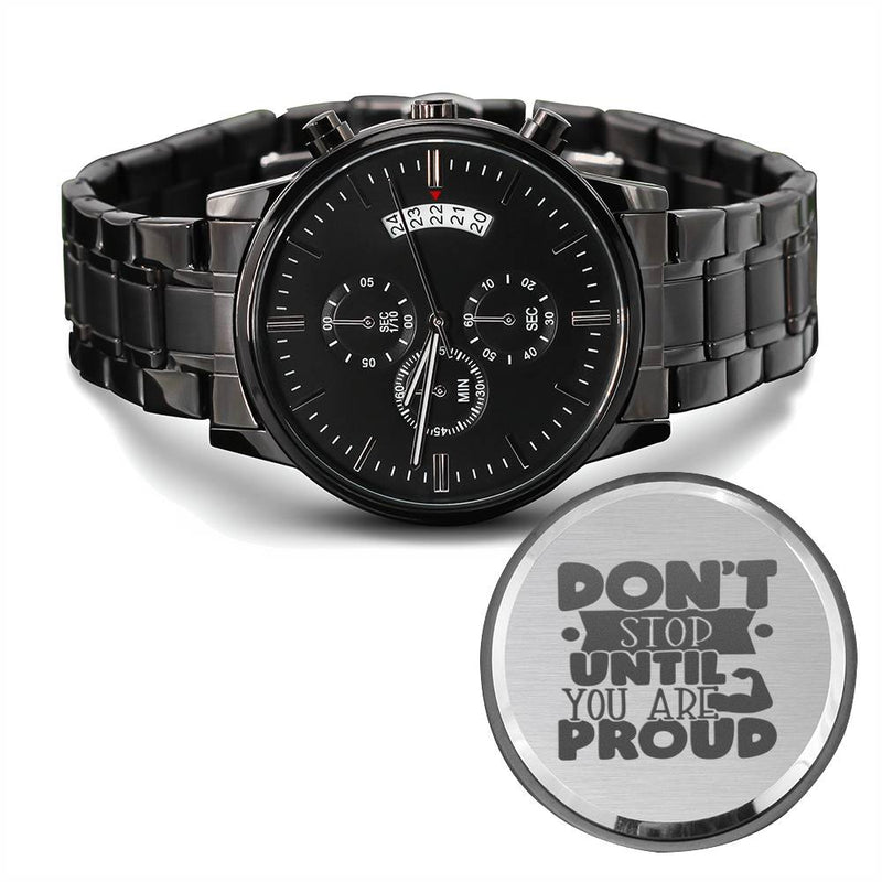 Motivational Quote Watch For men- "don&