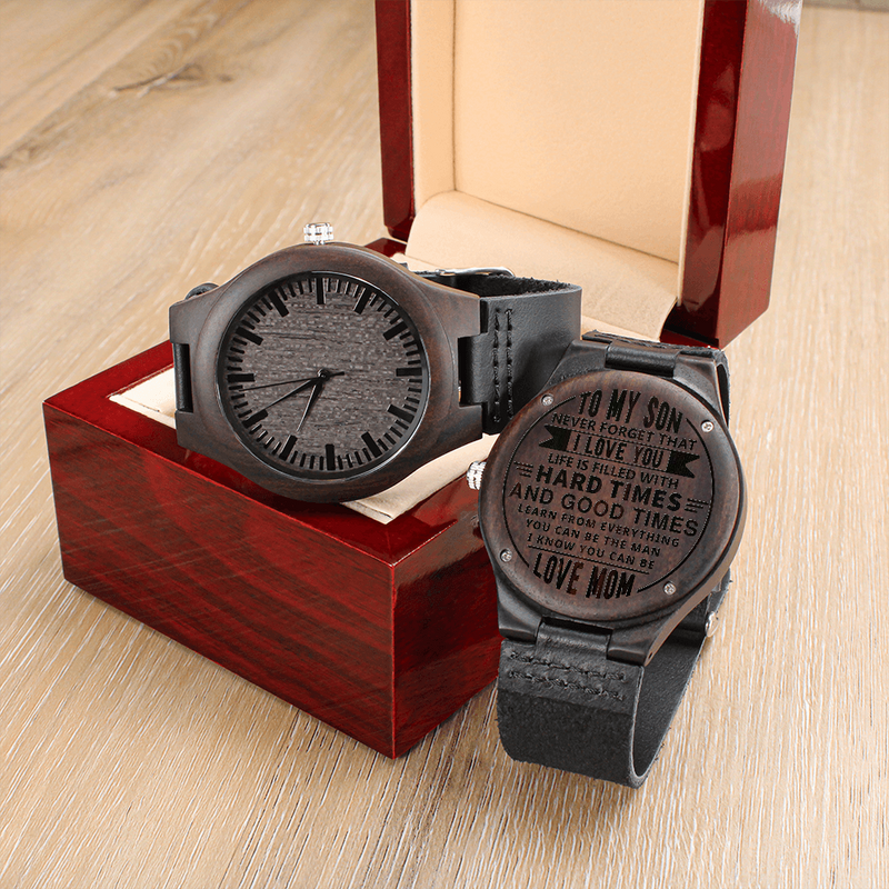 Engraved wooden watches-Gifts For 11 Years Old Boys