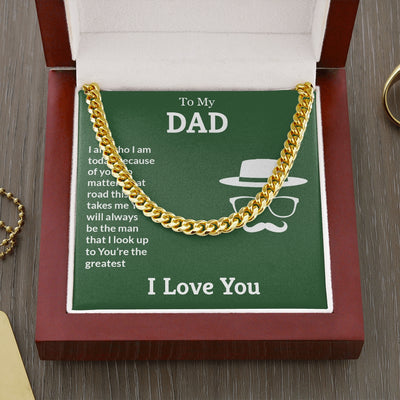 5MM Cuban Chain For Men With Motivational Quotes- Best Christmas Gift For Him