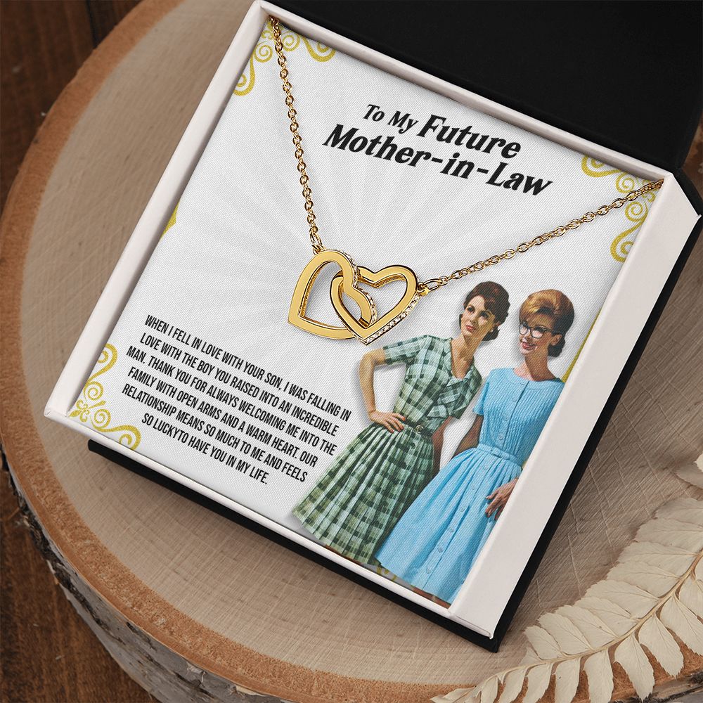 Best Mother's Day Gift for Future Mother-in-law - Interlocking Heart Necklace