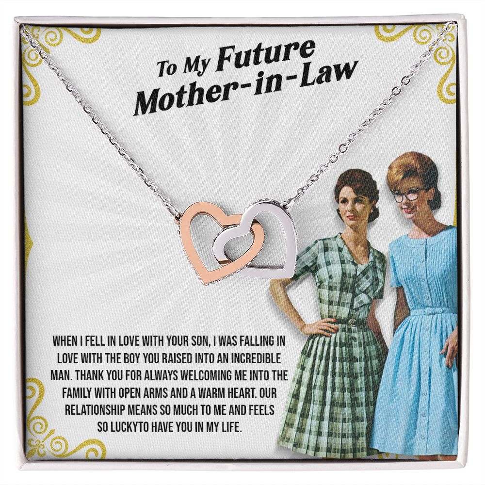 Best Mother's Day Gift for Future Mother-in-law - Interlocking Heart Necklace