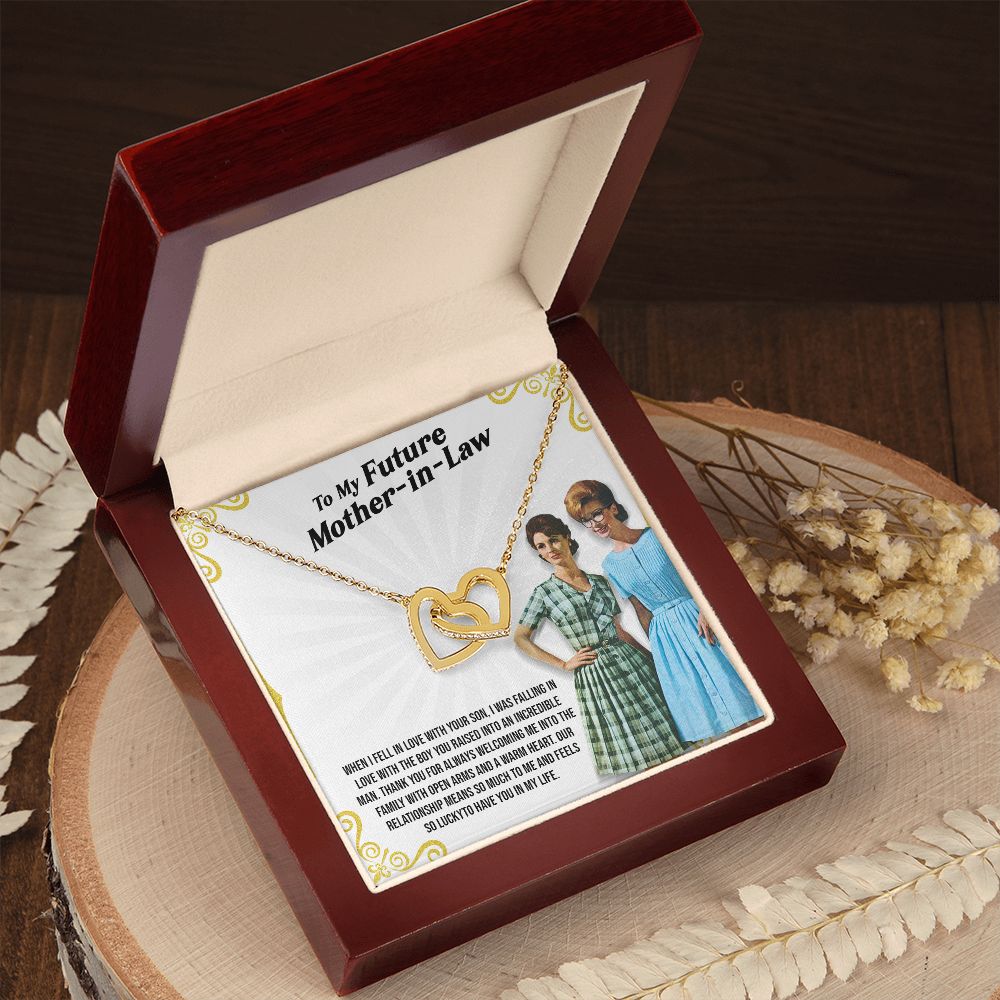 Best Mother's Day Gift for Future Mother-in-law - Interlocking Heart Necklace