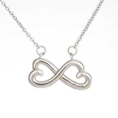 Beautiful Heart Infinity Necklace With Mom To Daughter Together Forever Message Card