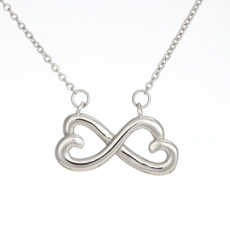 Beautiful Infinity Heart Necklace With Husband To Wife You Complete Me Message Card