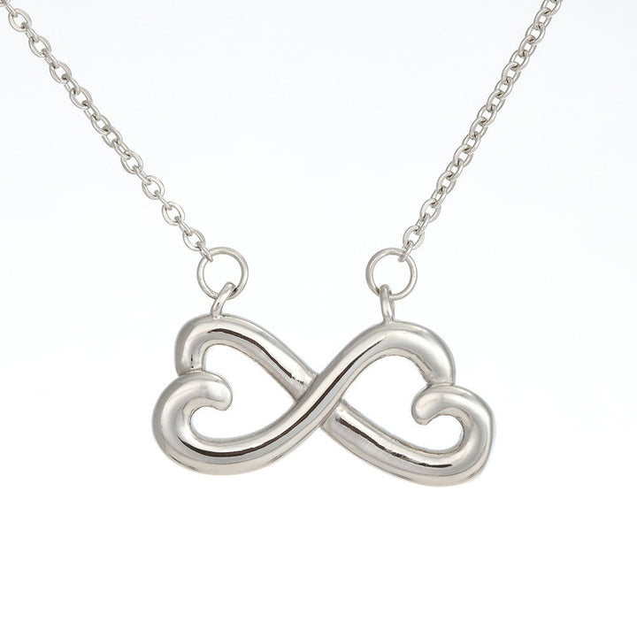 Beautiful LOVE Infinity Necklace With Husband To Wife Last Breath Message Card